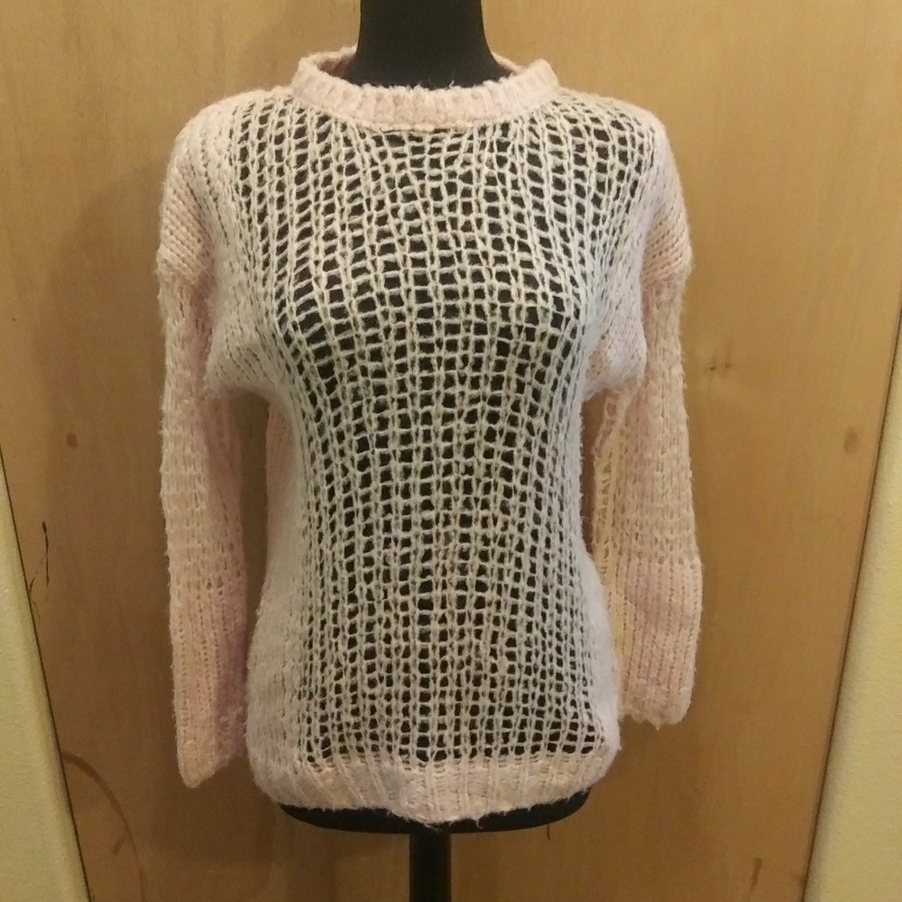 Topshop Pink Knit Sweater